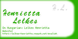 henrietta lelkes business card